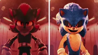 SONIC The Hedgehog 3 OLD Design VS NEW Design (SONIC EXE VS SHADOW)