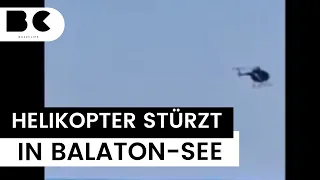 Ungarn: Hubschrauber stürzt in Balaton-Plattensee