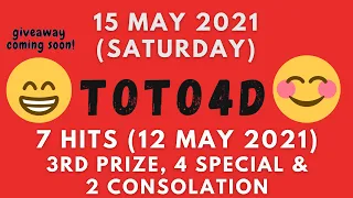 Foddy Nujum Prediction for Sports Toto 4D - 15 May 2021 (Saturday)
