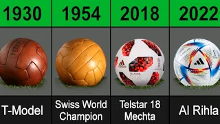 World Cup football ball evolution 1930 to 2022