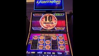 $75 BET MASSIVE WIN LIGHTNING LINK TIKI FIRE HOLD N SPIN - HARD ROCK TAMPA HIGH LIMIT $1 Denom