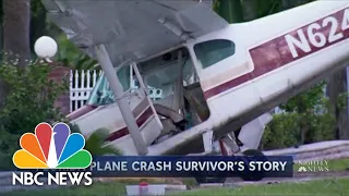 Orlando Pilot Who Crashed Plane On Orlando Street Tells NBC News How He Survived