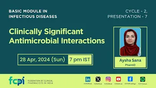 Clinically Significant Antimicrobial Interactions