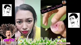 ASMR - Girls Reaction on Flower - Tiktok try not to laugh -Cooking chicken breast recipe -Satisfying
