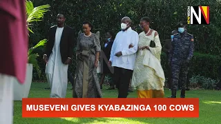 Museveni gives Kyabazinga 100 cows