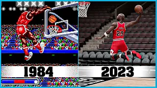 DUNKS EVOLUTION IN BASKETBALL VIDEO GAMES [1984 - 2023]