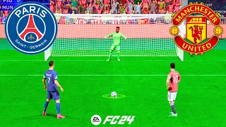 FIFA 24 PSG VS MANCHESTER UNITED FC 24 PENALTIES RONALDO VS MESSI #22