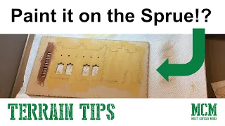 Is it Best to Paint MDF Terrain on the Sprue???   Tips on Building MDF Terrain for tabletop games