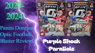 2023-2024 Panini Donruss Optic Football Blaster Box!!  Walmart Boxes Purple Shock! Worth the Hype?