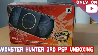 YouTube Exclusive| Monster Hunter 3rd Limited Edition PSP Slim 3000er Unboxing