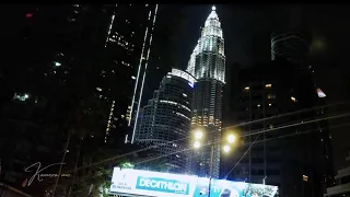 Kuala Lumpur - Twin Towers - Night Drive 4K