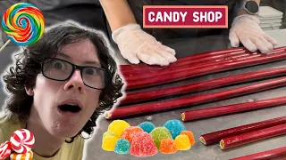 HOW IS CANDY MADE? Visiting The Candy Maker - Family Road Trip Part 1