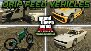 GTA Online: San Andreas Mercenaries ALL Drip Feed Vehicles!! (Prices and Showcase!)