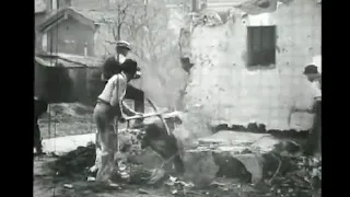 The First Reverse Motion in Film - Demolition of a Wall 1896 by LOUIS LUMIERE