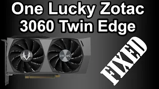 Are Zotac cards repairable ? 3060 twin edge artifacts