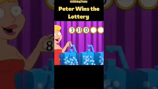 The Best😍 "Family Guy" Moments of the Griffin's Wins the Lottery🤑 #shorts