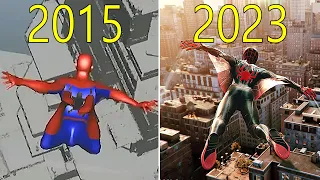 Evolution of Marvel's Spider-Man 2015-2023
