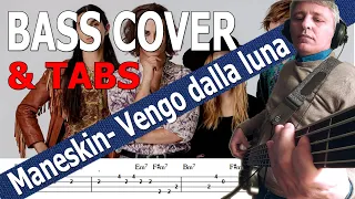 Maneskin - Vengo dalla luna (Bass Cover) + TABS