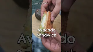 Healthy Avacado Sandwich Easy to Make #YouTubeShorts #Shorts #Sandwich #Viral #AvacadoRecipe