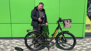 Электровелосипед Cubic-Bike ELECTRIC 26" Хаки 500ватт 8Ач 48В