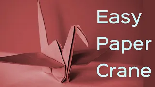 Easy Paper Crane [ Origami ] | Tutorial | A4 paper