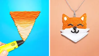 CRÉATIONS AVEC UN STYLO 3D || Bijoux faits maison avec un stylo 3D par 123 GO! GOLD