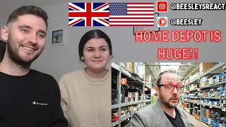 British Couple Reacts to US Culture Shock: My First Visit to The Home Depot