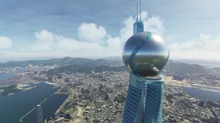 The Pearl Tower, New Scenery for Microsoft Flight Simulator 2020 with the help of Bleder 2.9 and SDK