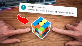 Is this the LUCKIEST 3x3 scramble EVER? *GIVEAWAY*