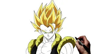 How To Draw Gogeta SSJ | Step By Step | Dragon Ball