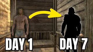 I tried to survive 1 week in Skyrim's hardest challenge | Ultimate Ironman