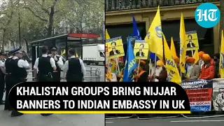 Indian Embassy Faces Nijjar Dare By Khalistan Mob In London; High Drama After Envoy Heckled