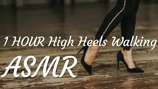 ASMR|No Talking•1 Hour High Heels Walking | White Noise for Relaxing，Sleeping，Studying