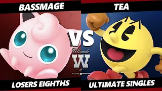 Ultimate Wanted 4 Top 8 - BassMage (Jigglypuff) Vs. Tea (Pac Man) SSBU Ultimate Tournament