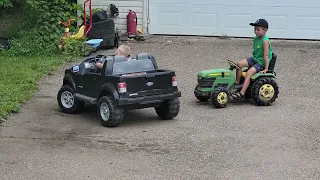 Palmer in his truck