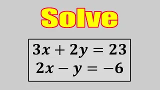Quick and Easy way to solve Simultaneous Equations #simultaneousequation #eliminationmethod