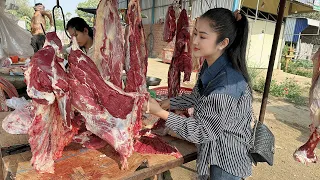 Good quality beef in my village beef store - Buy beef for cooking - Countryside life TV