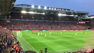 Mohamed Salah scores to go up 1-0 against Roma in Champions League Semi Final
