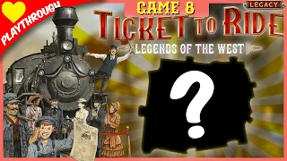 Ticket To Ride: Legends of the West - Game 8 (3 player legacy game live play) from Days Of Wonder