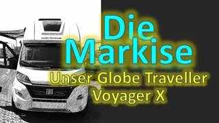 Markise im Globe Traveller Voyager X