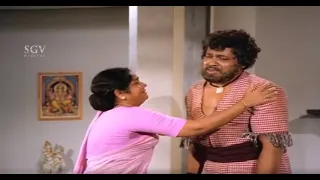 Tiger Prabhakar Goes Emotional By Seeing Leelavathi | Chellida Raktha Kannada Movie Scene | Ashok