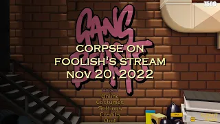 Corpse Husband on Foolish's stream - Gang Beasts and Golf With Your Friends (NOV 20, 2022)