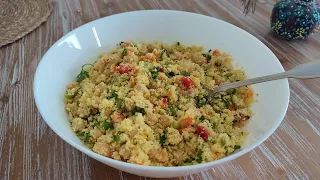 Couscous salad I've been asked to make again and again! My family's favorite!