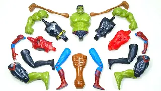 merakit mainan spider-man vs batman vs hulk smash vs siren head ~ avengrs