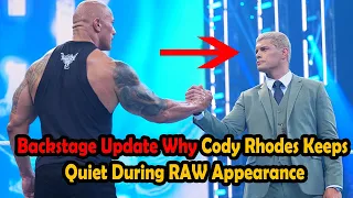 The Rock vs Roman Reigns at WrestleMania 40: Why Cody Rhodes Stayed Silent on RAW