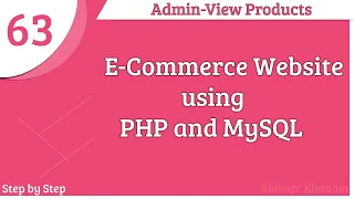 E-commerce website using PHP and MySQL || Admin-View Products section || Part -63