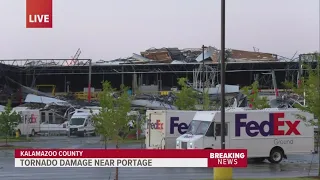 'There's no front of this building' | FedEx facility in Portage destroyed in devastating tornadoes