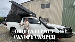 DRIFTA – FIT OUT OF AN ALUCAB CANOPY CAMPER