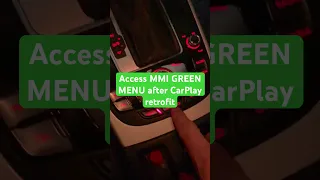 Access MMI Green and Engineering menu after CarPlay retrofit #apple #upgrade #carplay