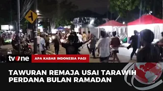 Hari Perdana Tarawih di Koja, Jakarta Diwarnai Aksi Tawuran | AKIP tvOne